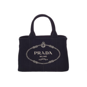 Prada Canapa black canvas strap card